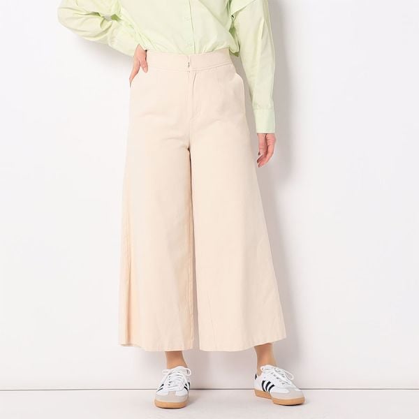 コットンシンプルワイドパンツ