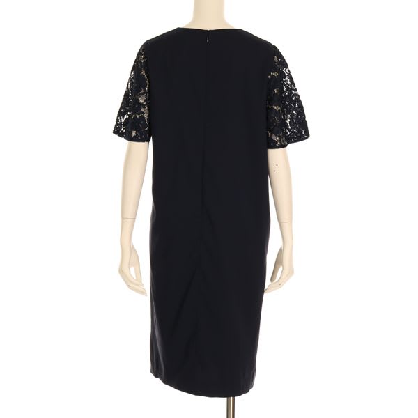 袖レースワンピース