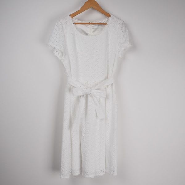 コットンレースワンピース