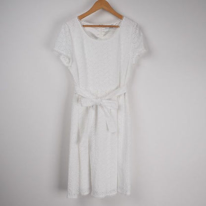 コットンレースワンピース