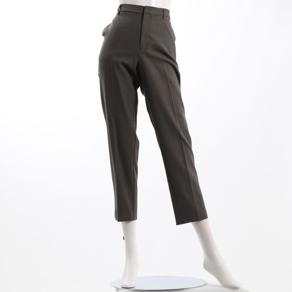 コットンリネン混テーパードパンツ