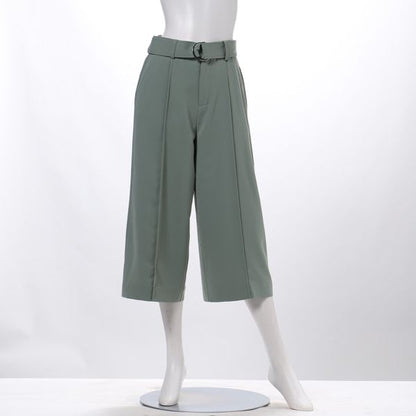 Dカンベルト付きガウチョパンツ