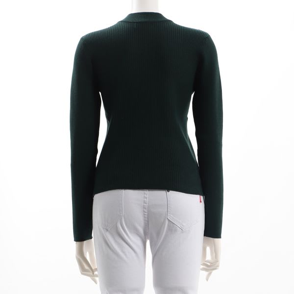 リブハイネックニット