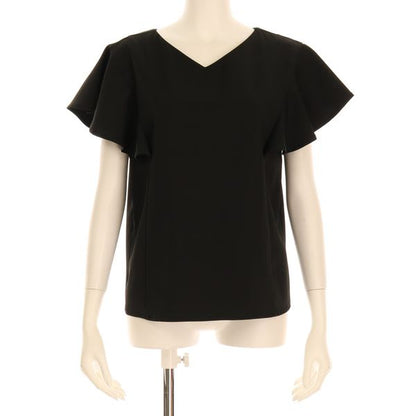 Vネックフレア袖ブラウス