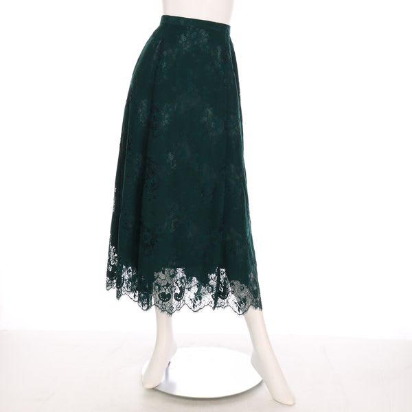 起毛レース総レーススカート