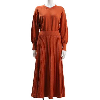 ふんわりお袖ニットワンピース