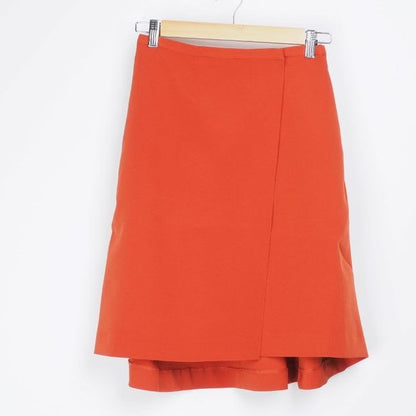 ラップ風デザインフレアスカート