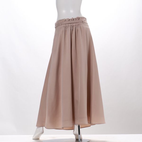 リボンベルトデザインラップ風スカート