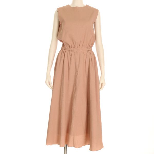 ウエストゴムシンプルワンピース