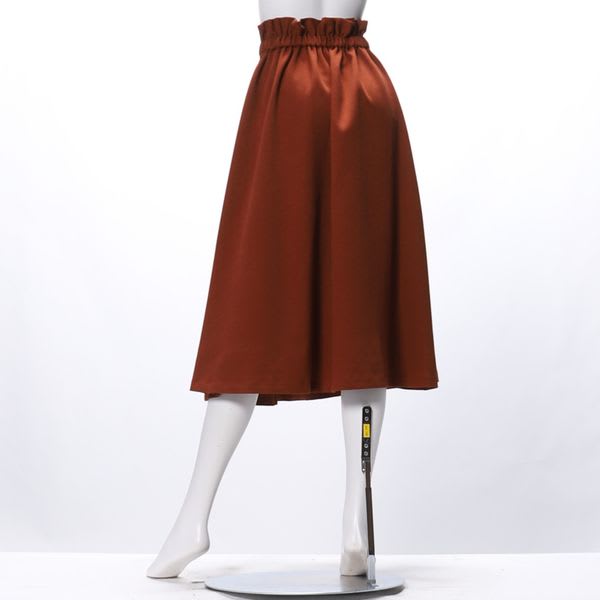 ウエストベルト付きフレアスカート