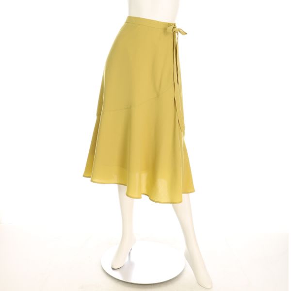 ヴィンテージリネンライクラップ風スカート