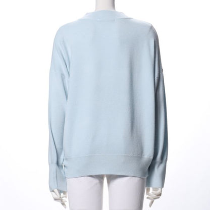 シンプルドロップショルダーニット