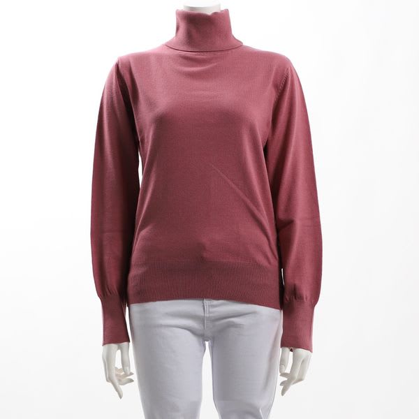 ストレッチヤーンタートルネックニット