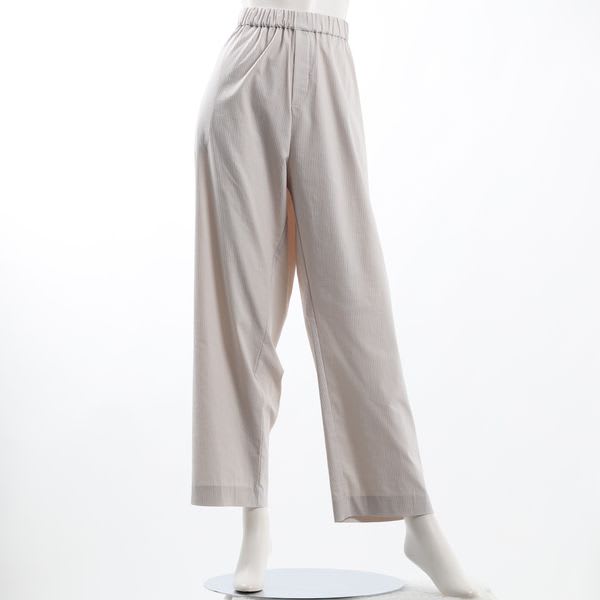 ドビーストライプストレッチテーパードパンツ