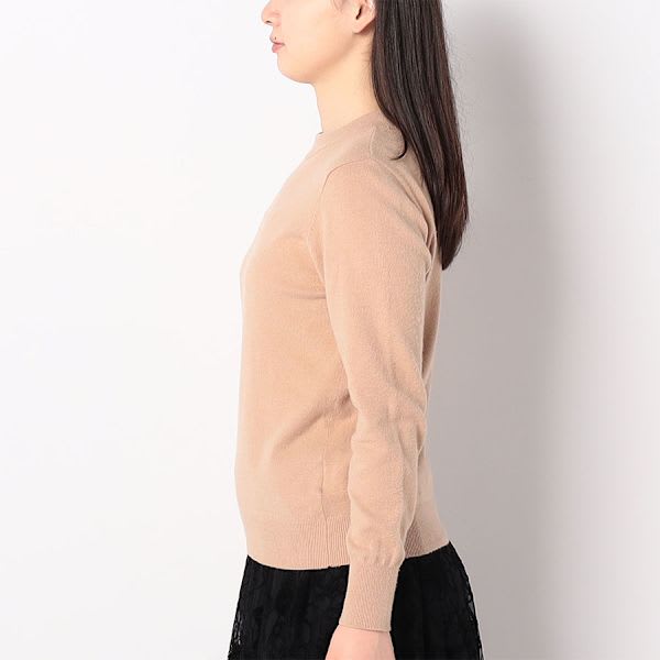 袖パフモックネックニット