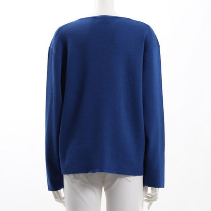 ハイゲージVネックニット