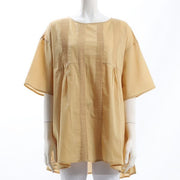 ピンタックデザインオーバーサイズブラウス