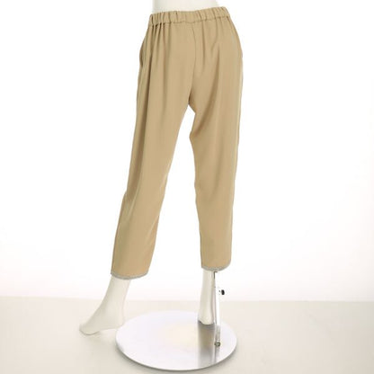 バックキラキラアクセントテーパードパンツ