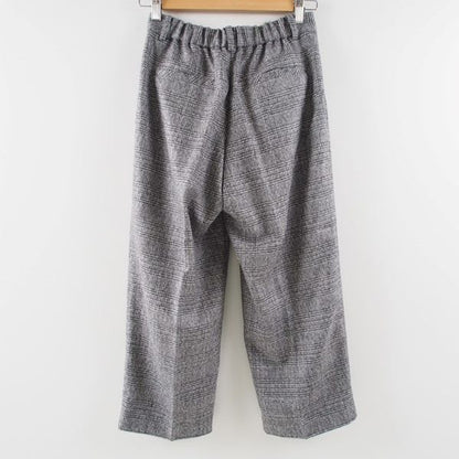 チェック柄ワイドパンツ
