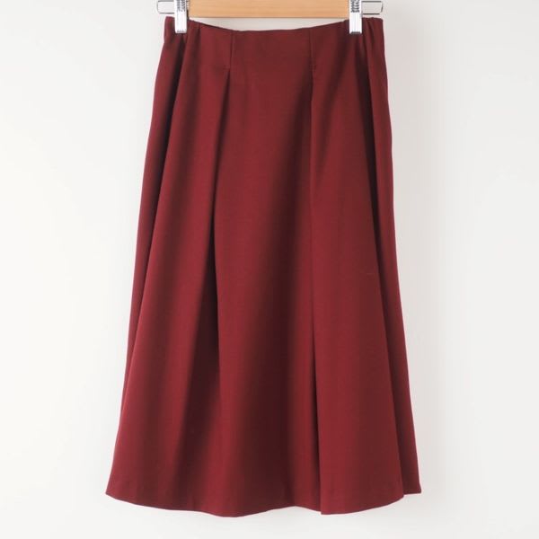 TR起毛ストレッチタック入りフレアスカート