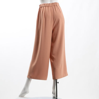 すっきりフロントデザインワイドパンツ
