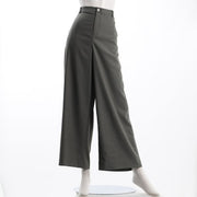 ハイストレッチリネンストレートパンツ