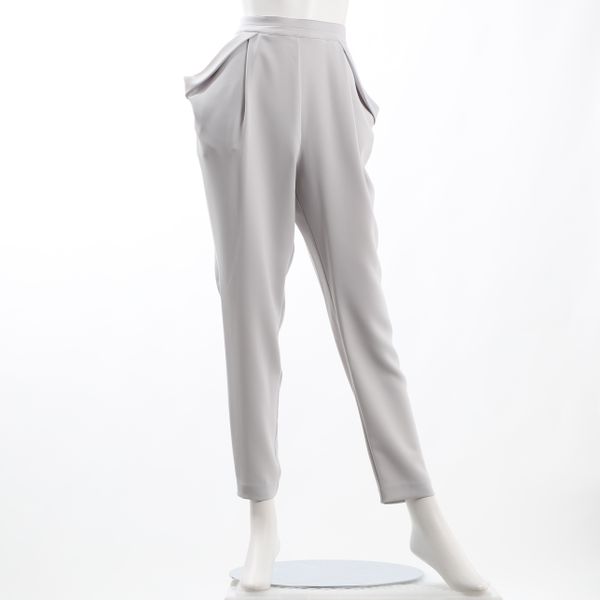 ダブルストレッチドレープテーパードパンツ