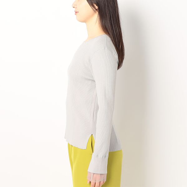 レイヤードデザインリブニット