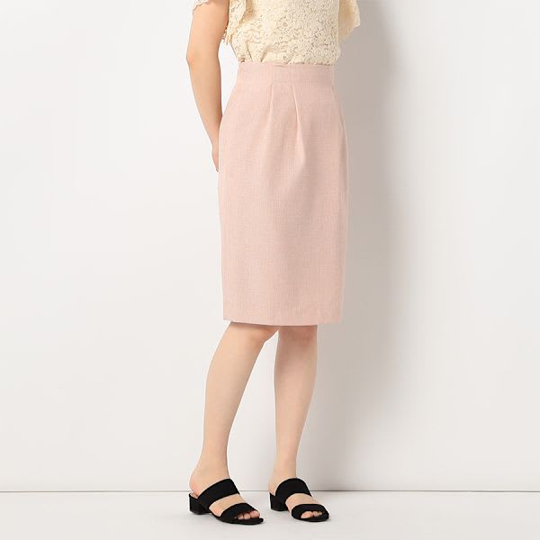 ハイウエストタック入りタイトスカート