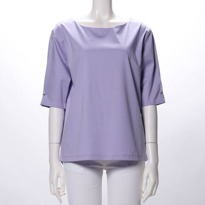 袖パールボートネックカットソー