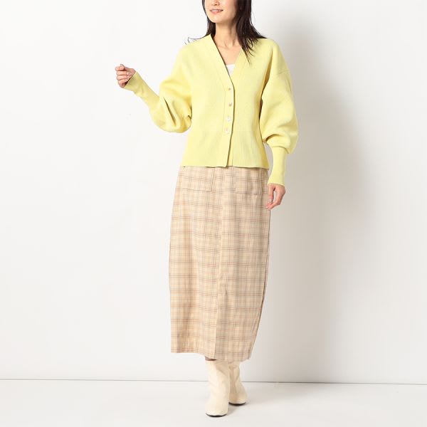 ボリュームスリーブカーディガン