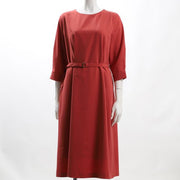 ウエストベルトシンプルワンピース