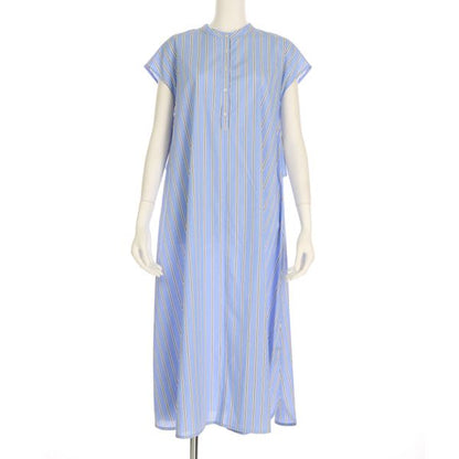 ストライプ柄シャツワンピース