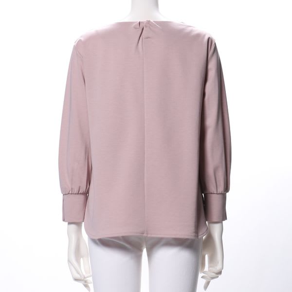 カフスアクセントラウンドネックカットソー