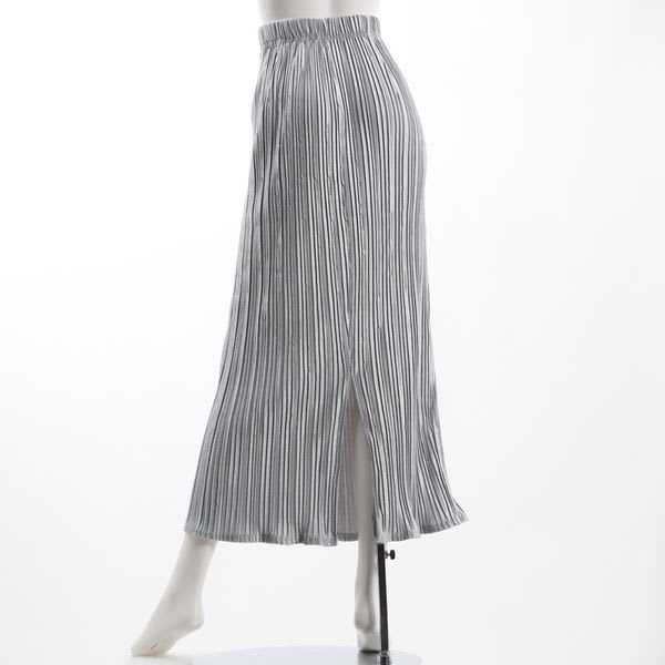 凹凸プリーツベロアタイトスカート