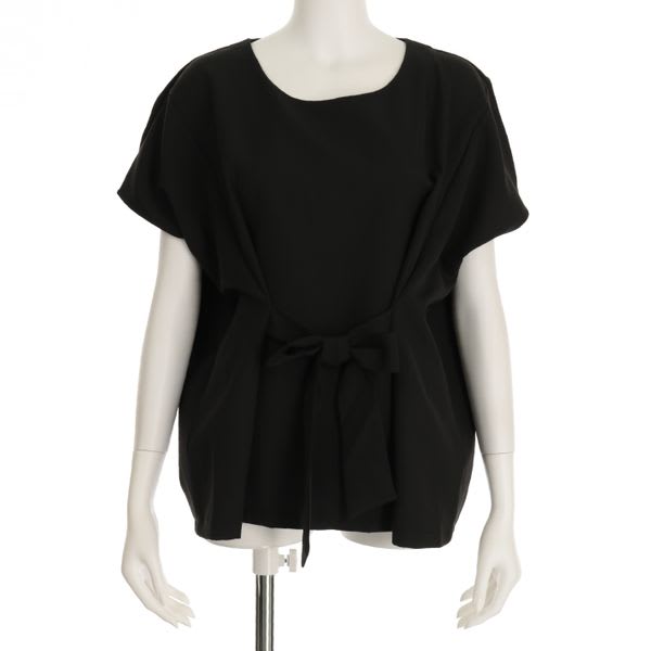 フロントリボンブラウス