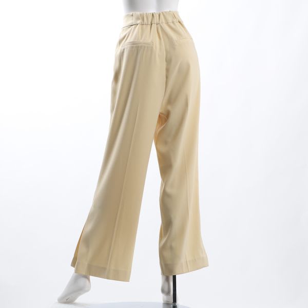 裾デザインフレアパンツ