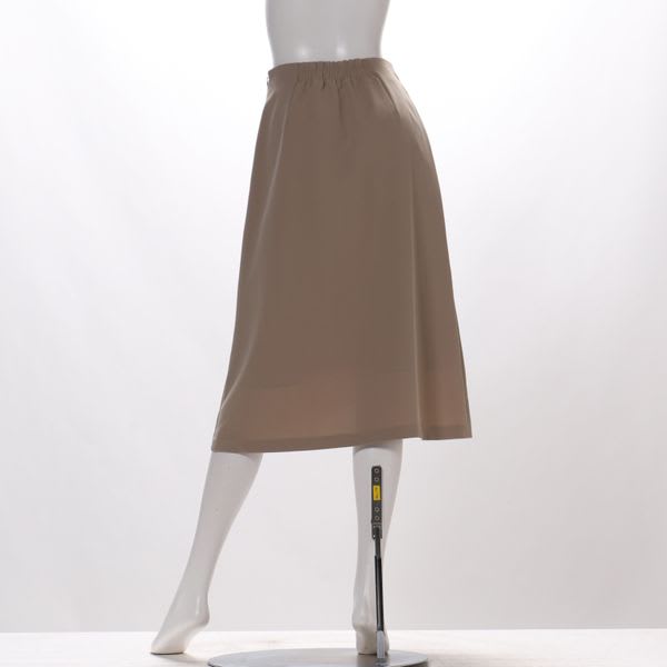 強撚ストレッチフロントデザインスカート