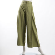 レーヨン麻タックワイドパンツ
