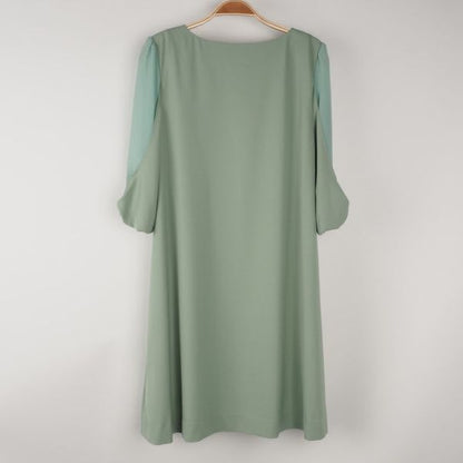 袖切り替えデザインワンピース