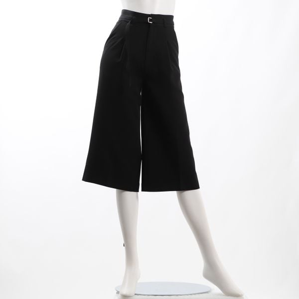 ベルト付きタックワイドパンツ