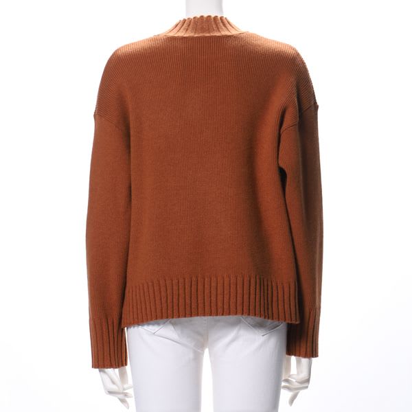 ハイネックドロップショルダーニット