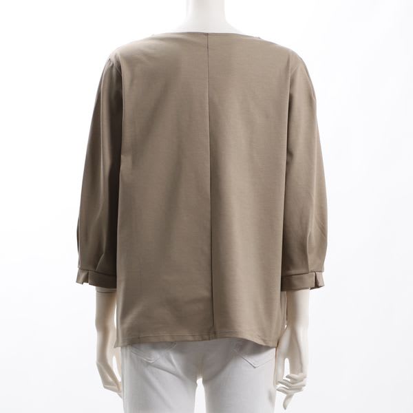 ボリューム袖サイドスリットカットソー