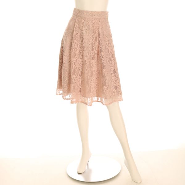 総レースフレアスカート