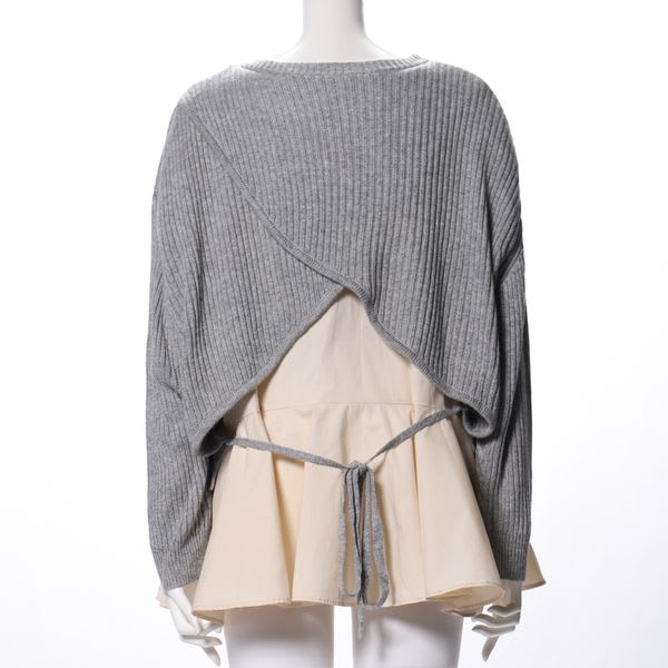 フレアデザインドッキングニット