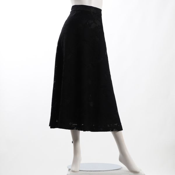 花柄レースAラインスカート