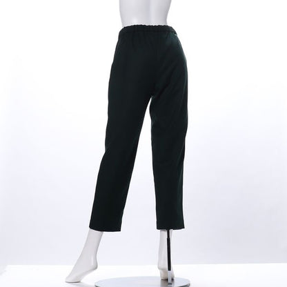 ドロストデザインテーパードパンツ