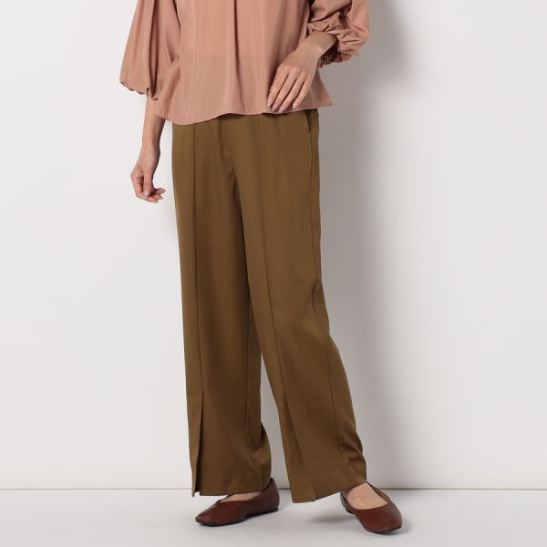 フロントスリットワイドパンツ