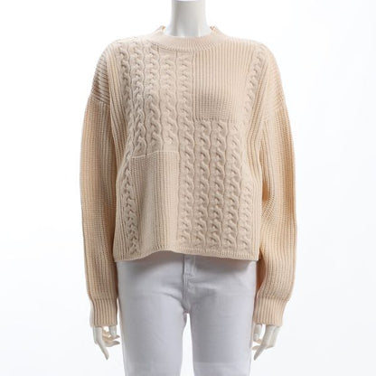 ケーブル切り替えローゲージニット