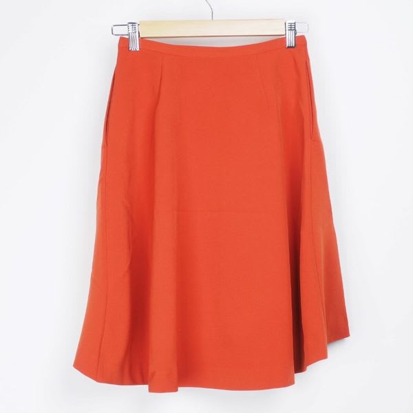 ラップ風デザインフレアスカート